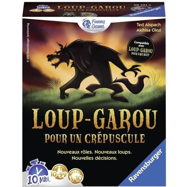 Werewolf for a Twilight - Ravensburger - Festspel för barn och vuxna - Rollspel - 3 till 10 spelare från 10 år