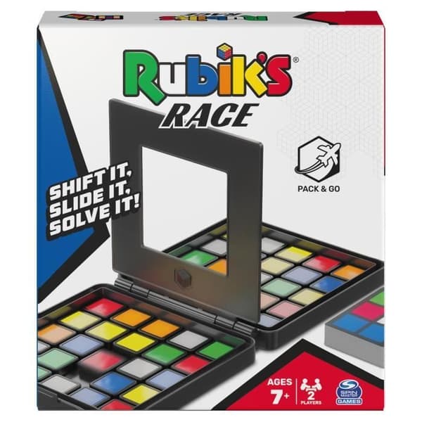 Rubik's Race Colored Puzzle - Rubik's Race Travel Version - Classic 3x3 - 2 spelare - 7 år och +