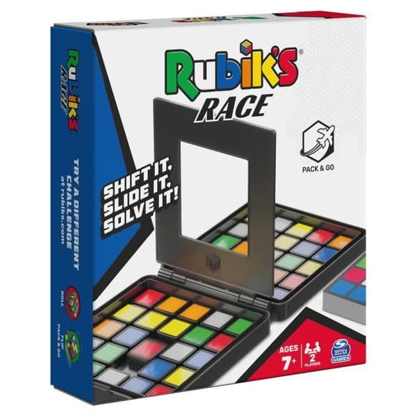 Rubik's Race Colored Puzzle - Rubik's Race Travel Version - Classic 3x3 - 2 spelare - 7 år och +