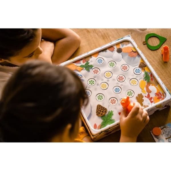 SOS Noisettes, Cooperative Game, brädspel för barn och familjer, Retrouve Les Noisettes, 2 till 4 spelare, från 4 år, Nathan