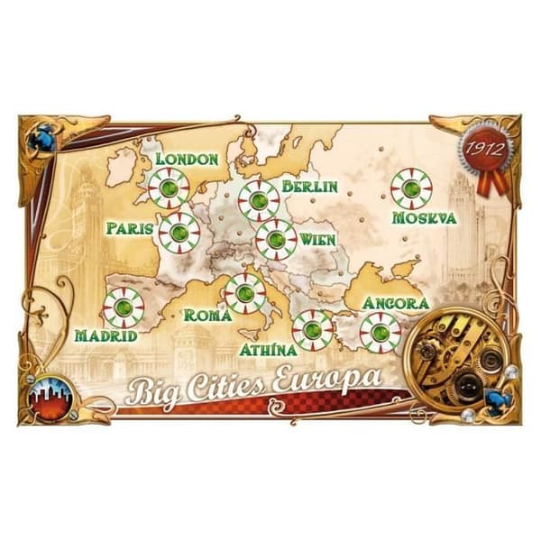 LES AVENTURIERS DU RAIL Extension Europe 1912 - Styrelsestrategispel - Asmodee - AVE07ML2