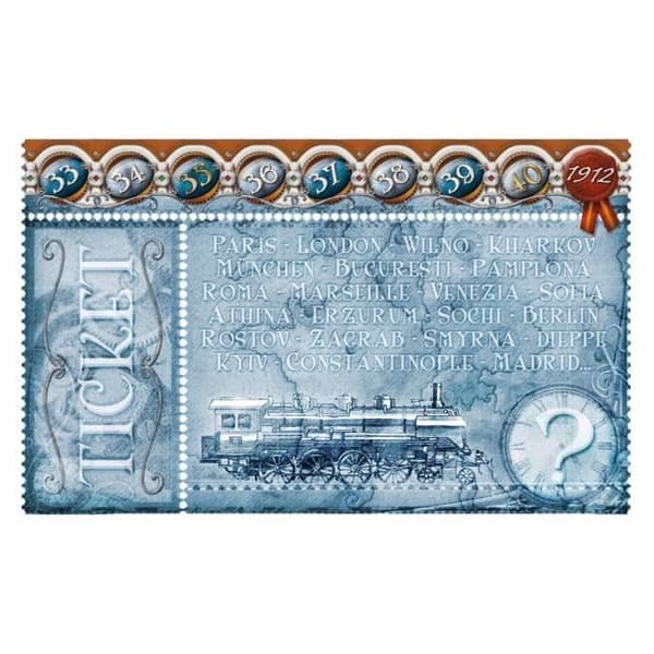 LES AVENTURIERS DU RAIL Extension Europe 1912 - Styrelsestrategispel - Asmodee - AVE07ML2