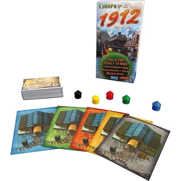 LES AVENTURIERS DU RAIL Extension Europe 1912 - Styrelsestrategispel - Asmodee - AVE07ML2