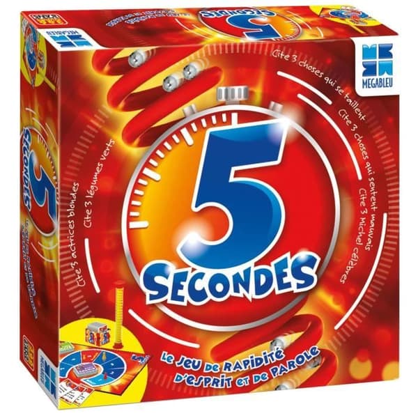 5 Secondes Chrono - Brädspel - Fråge- och svarspel - MEGABLEU