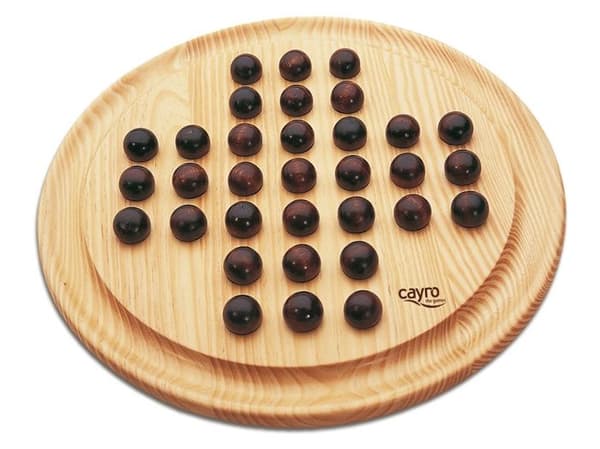 Brädspel - CAYRO - 630 - Solitär i trä - Minimiålder: 5 år - Mått: 30x4x30 cm