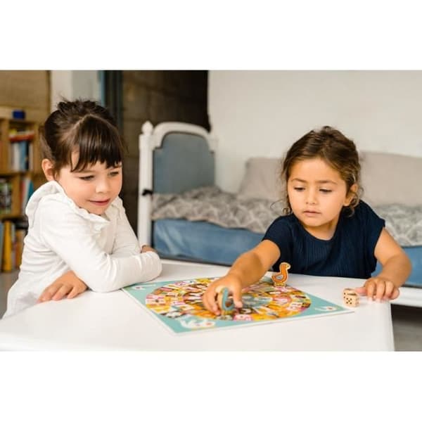 Gåsspel - NATHAN - Litet brädspel - Ålder 4+ - Klassiskt spel