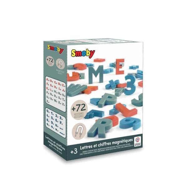 Smoby - 72 magnetiska bokstäver och siffror