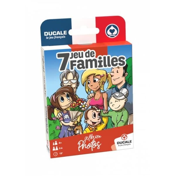 Spel med 7 familjer - Fotoalbum - Kortspel - Barn - Blandat - Flerfärgad