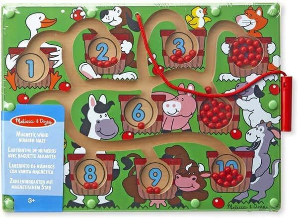 Pedagogiskt och vetenskapligt spel - Melissa Doug - Magnetic Number Maze - Blandat - Från 3 år