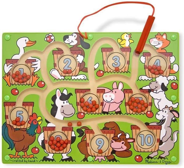 Pedagogiskt och vetenskapligt spel - Melissa Doug - Magnetic Number Maze - Blandat - Från 3 år