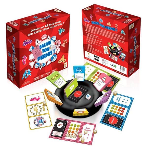 Brädspel Save Your License - TOPI GAMES - Red - Boy and Girl