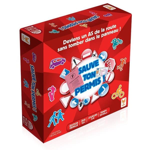 Brädspel Save Your License - TOPI GAMES - Red - Boy and Girl