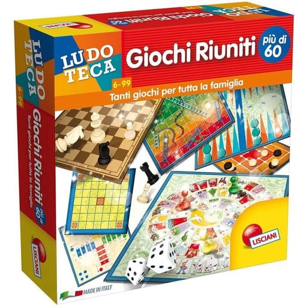 Brädspel - Lisciani 57023 - Strategi - Barn och vuxna - Röd - Blandat - 3 år och uppåt