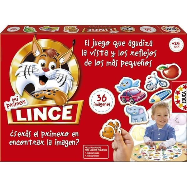 Brädspel - EDUCA - Mitt första lodjur - Blandat - Barn - Röd