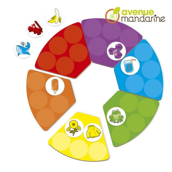 Utbildningsspel - AVENUE MANDARINE - Lära sig färger - 2 spelare eller fler - Inomhus - Blandat