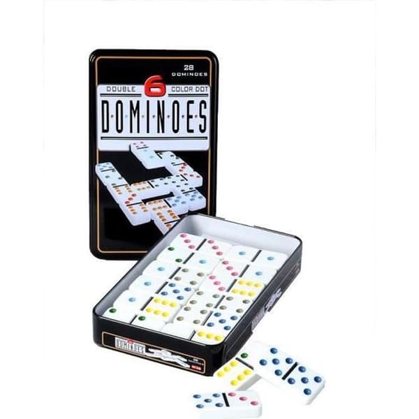 DOUBLE 6 Colorful Dominoes Game - ENGELHART - Stort brädspel - Flerfärgat - 30 min - 2 spelare eller fler