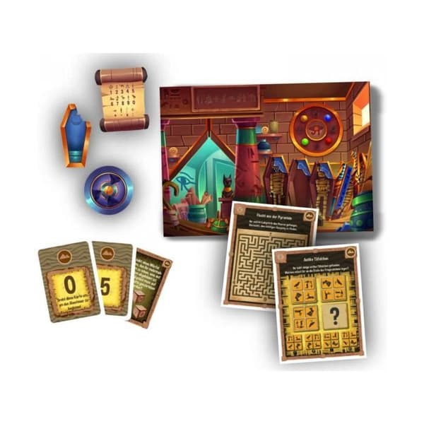 Escape Game Pocket brädspel - Faraos pyramid - Clementoni - Barn - 2 spelare eller fler - Brun