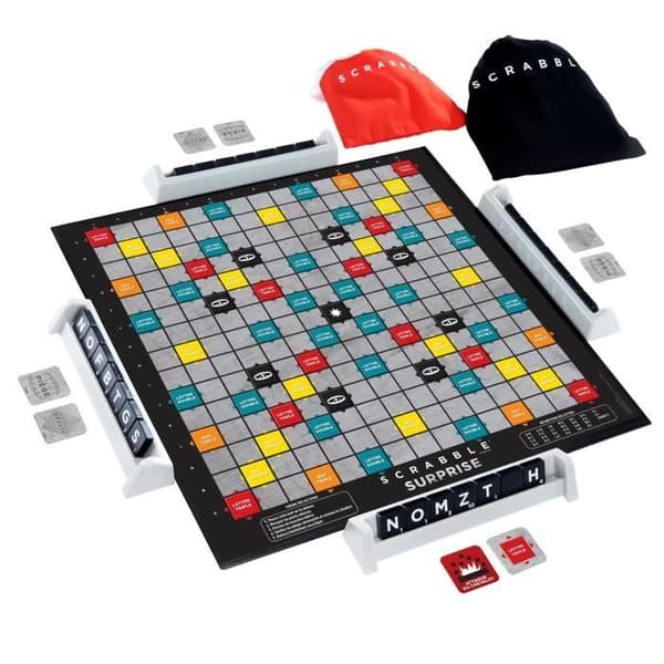 Mattel Games - Scrabble Surprise - Bräd- och bokstavsspel - Från 10 år