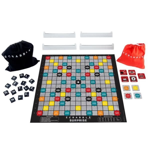 Mattel Games - Scrabble Surprise - Bräd- och bokstavsspel - Från 10 år