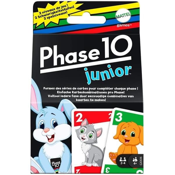 Brädspel - MATTEL - GXX06 - Fas 10 Junior - 56 kort - Från 3 år - Blandat