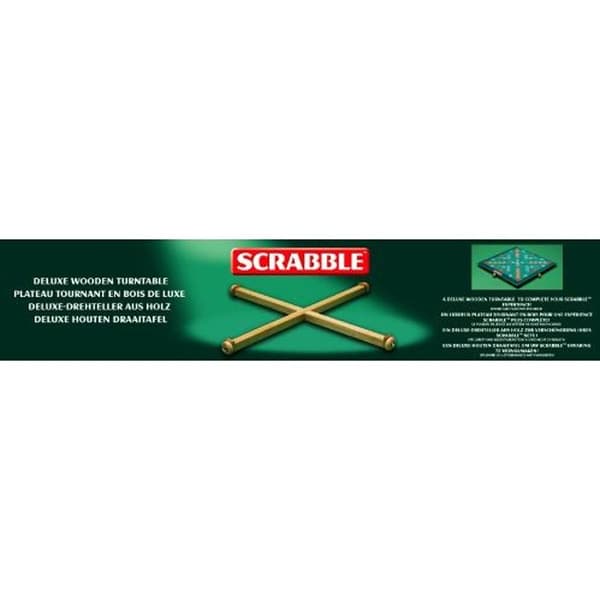 Scrabble skivspelare i trä
