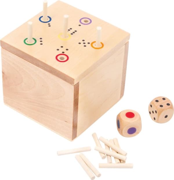 Brädspel - Legler - "Ess"-tärningar - Trä - För 2 spelare eller fler - Från 3 år