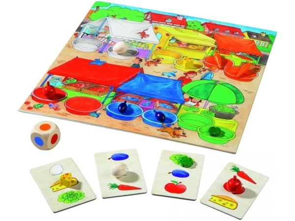 HABA - Min första spelskatt - 10 spel i ett med trädelar, 4686
