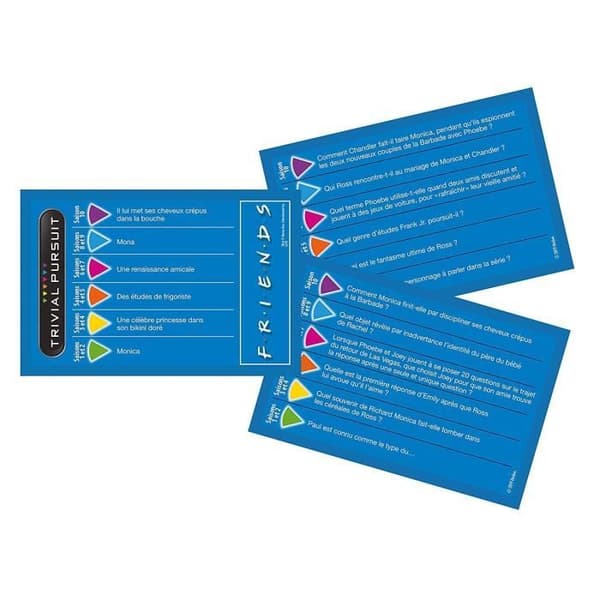 TRIVIAL PURSUIT - Vänner - Reseformat 600 frågor - Brädspel - fransk version