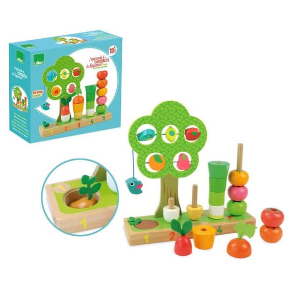 Tidig inlärningsspel - VILAC - Jag lär mig att räkna grönsaker - Baby - 1 spelare eller fler - 10 min