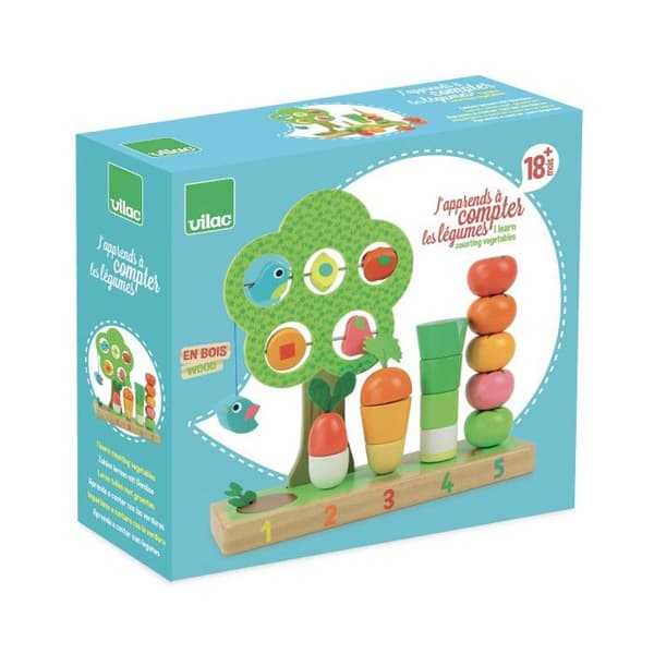Tidig inlärningsspel - VILAC - Jag lär mig att räkna grönsaker - Baby - 1 spelare eller fler - 10 min