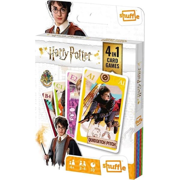 Kortspel - Blanda - 4 i 1 Harry Potter Kortspel - 4 spel i 1 - Från 6 år - Både för killar och tjejer