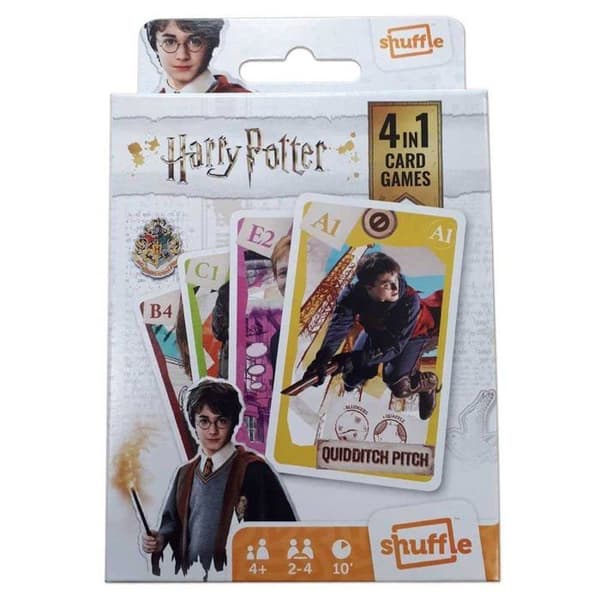 Kortspel - Blanda - 4 i 1 Harry Potter Kortspel - 4 spel i 1 - Från 6 år - Både för killar och tjejer