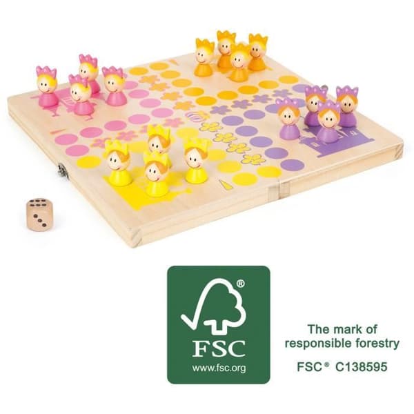 Brädspel Princesses Man worre you don't wood 38 x 32 cm - SMALL FOOT - Brun - Tjej