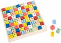 Miniatyrbild 1 av 4: liten fot 11164 Färgglad Sudoku "Educate" i trä, med 81 numrerade kuber i klara färger, från 6 år. 11164