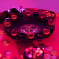 Miniatyrbild 5 av 6: Relaxdays 10010182 Drickroulettspel Rysk roulette 16 snapsglas Kvällsdrinkspel, svart-röd 10010182