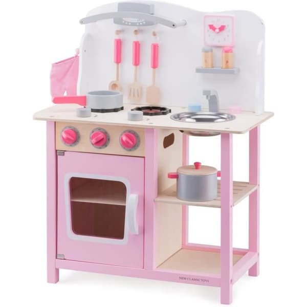 Nya klassiska leksaker - Kinderkeuken - Bon Appetit - Roze - Aanrechthoogte är 46 centimeter