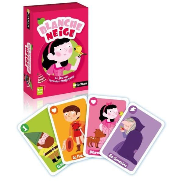 Kortspel - NATHAN - Snövit - 40 kort - Disneyprinsessor - 15 min