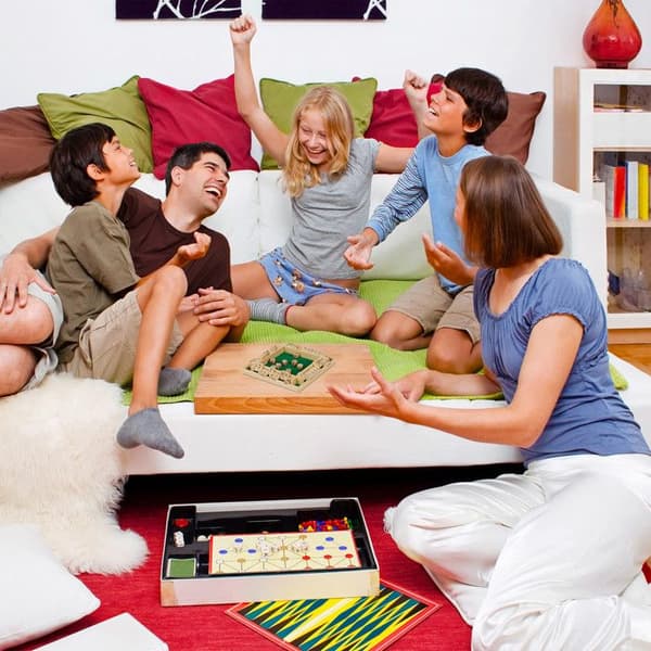 Shut The Box Brädspel - RELAXDAYS - Paket med 10 resespel - Naturligt-gröna trätärningar