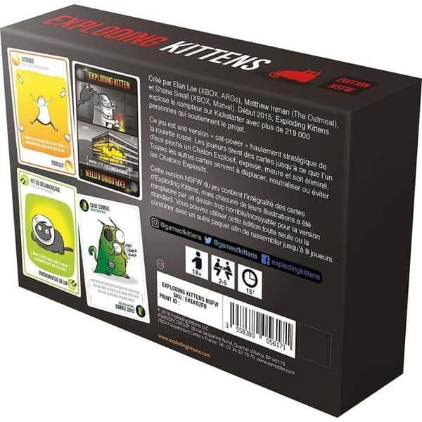 Kortspel - Exploding Kittens: NSFW Edition - Asmodee - Festspel för vuxna