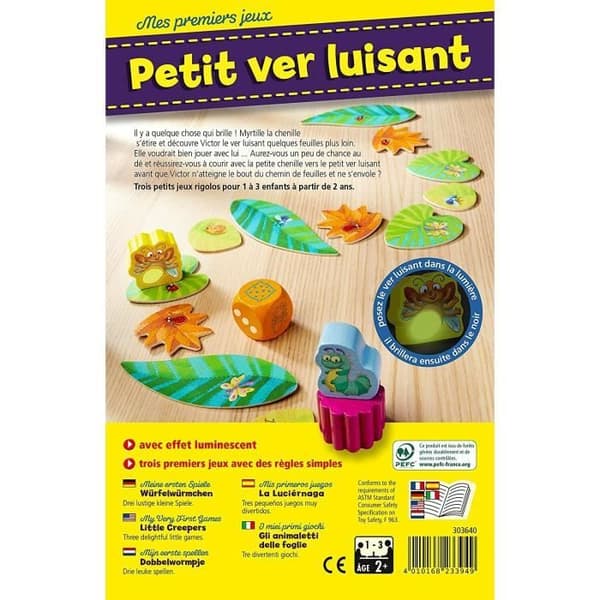 HABA - My First Games - Little Glowworm - 2 år och uppåt, 303640