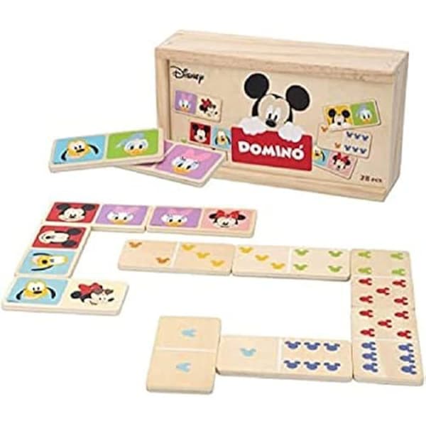 Bordsspel - WOOMAX - Disney Domino - Trä - 28 delar - För barn från 2 år och uppåt
