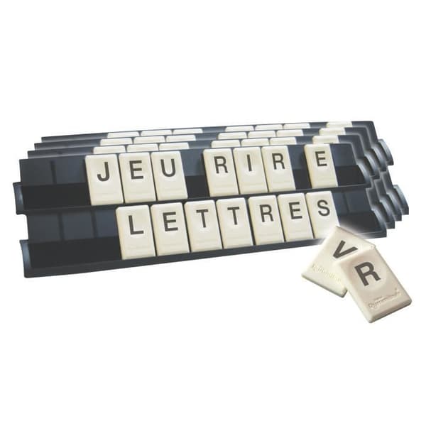 Rummikub Letters, Bräd- och pusselspel, Utbildningsspel, fransk version, Hasbro Gaming, Ålder 7 och uppåt