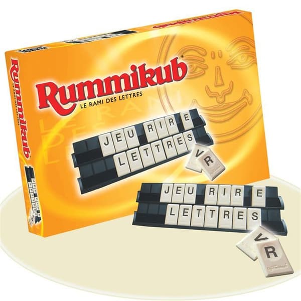 Rummikub Letters, Bräd- och pusselspel, Utbildningsspel, fransk version, Hasbro Gaming, Ålder 7 och uppåt