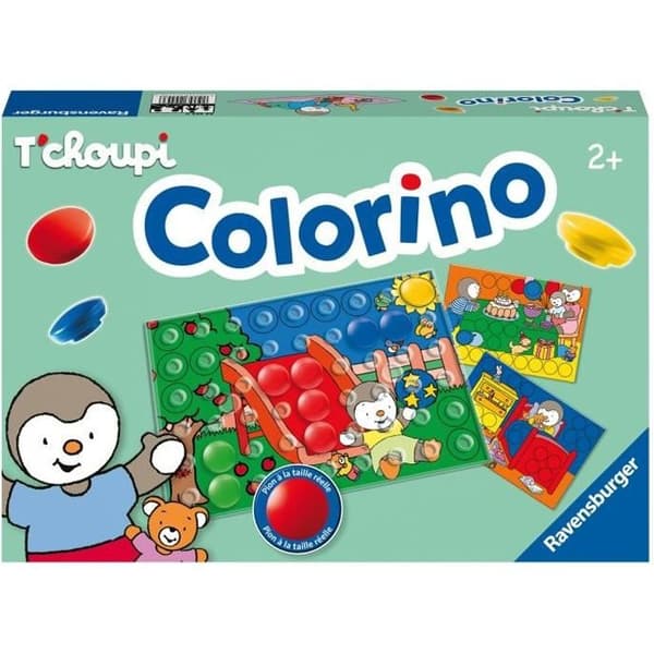Colorino T'CHOUPI Pedagogiskt spel, Lära sig färger - Kreativa aktiviteter för barn - Ravensburger - Från 2 år