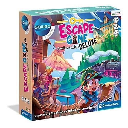 Brädspel - CLEMENTONI - Deluxe Family Escape Game - 4 spännande äventyr - Enigma-objekt