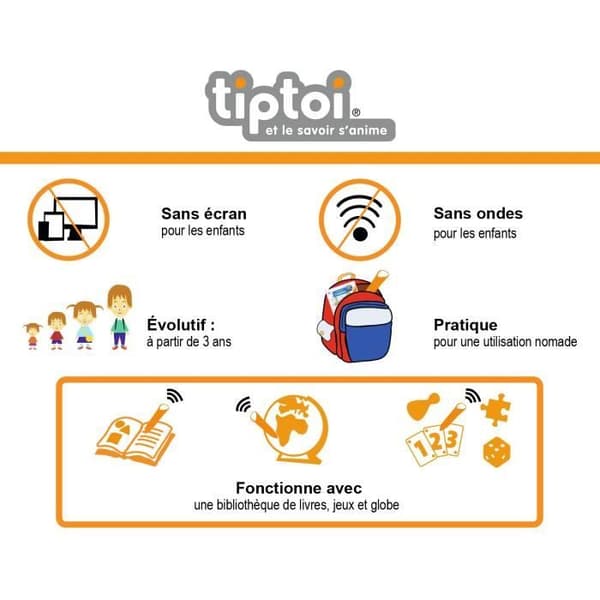 tiptoi® - Komplett interaktivt lässet + bok Jag lär mig engelska - Ravensburger - Pedagogiskt elektroniskt spel - Från 4 år