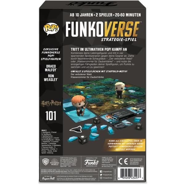 Brädspel - HARRY POTTER - Funkoverse - Tysk version - Svart - För vuxna