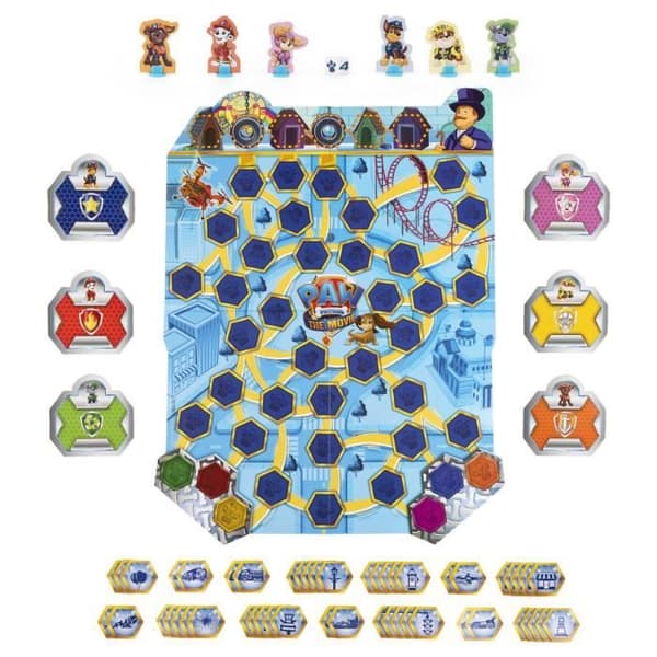 Brädspel - SPIN MASTER - PAW Patrol - 5-game Adventure City Pack - Flerfärgad - 1 till 12 spelare