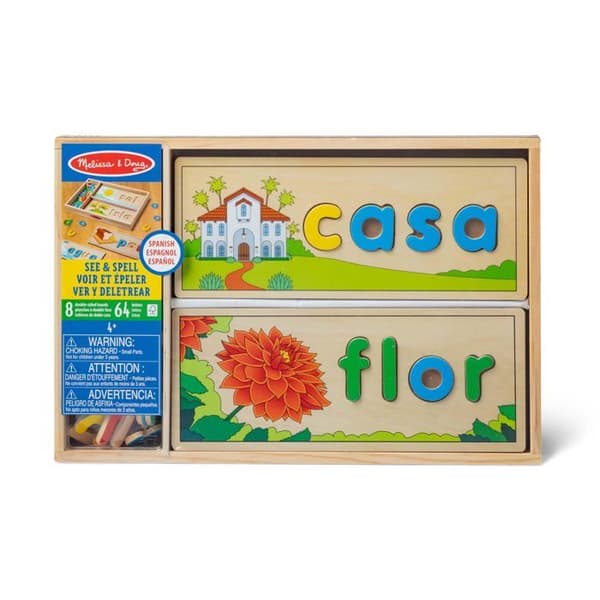 Lärande spel Melissa - doug - 31811 - Utbildning leksak för språkinlärning Se och stava på spanska