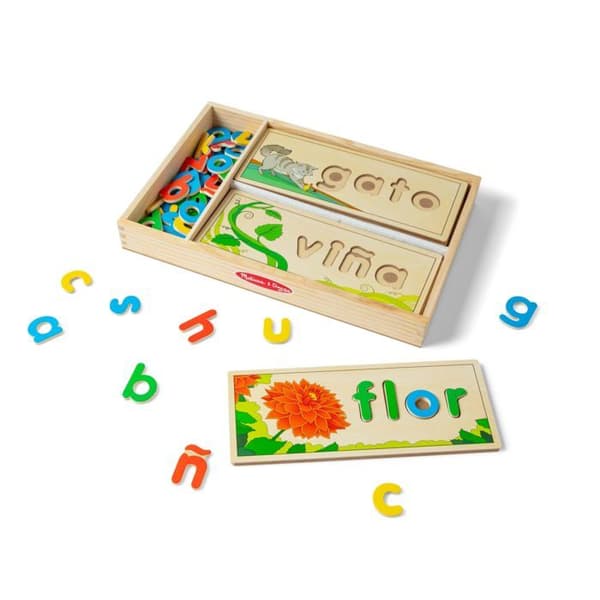 Lärande spel Melissa - doug - 31811 - Utbildning leksak för språkinlärning Se och stava på spanska